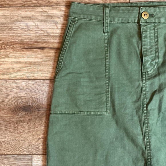 J. Crew "Jane" mini skirt in olive green - Picture 2 of 8